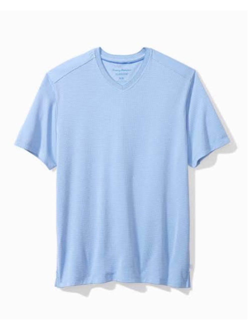 Tommy Bahama IslandZone V-Neck T-Shirt, Big Sky Blue, Size XL Travel Packable